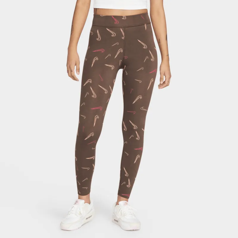 Nike Women's Sportswear High-Waisted Leggings Baroque Brown / White sold by JD Sports