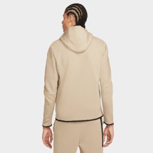 Nike Sportswear Tech Fleece Full-Zip Hoodie Khaki / Black sold by JD Sports