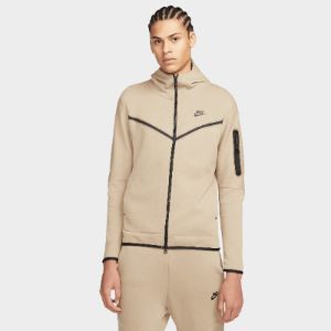 Nike Sportswear Tech Fleece Full-Zip Hoodie Khaki / Black sold by JD Sports