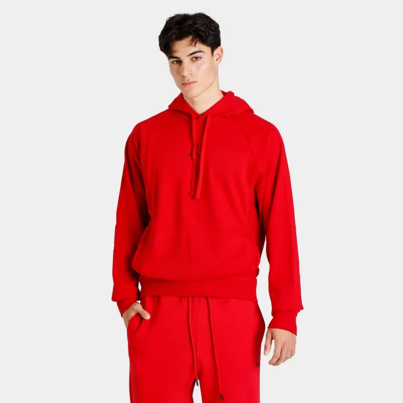 Jordan Dri-FIT Sport Crossover Fleece Pullover Hoodie Gym Red / Black sold by JD Sports