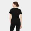 Puma Women's Classics Metallic Logo T-shirt Puma Black / Rose Gold sold by JD Sports