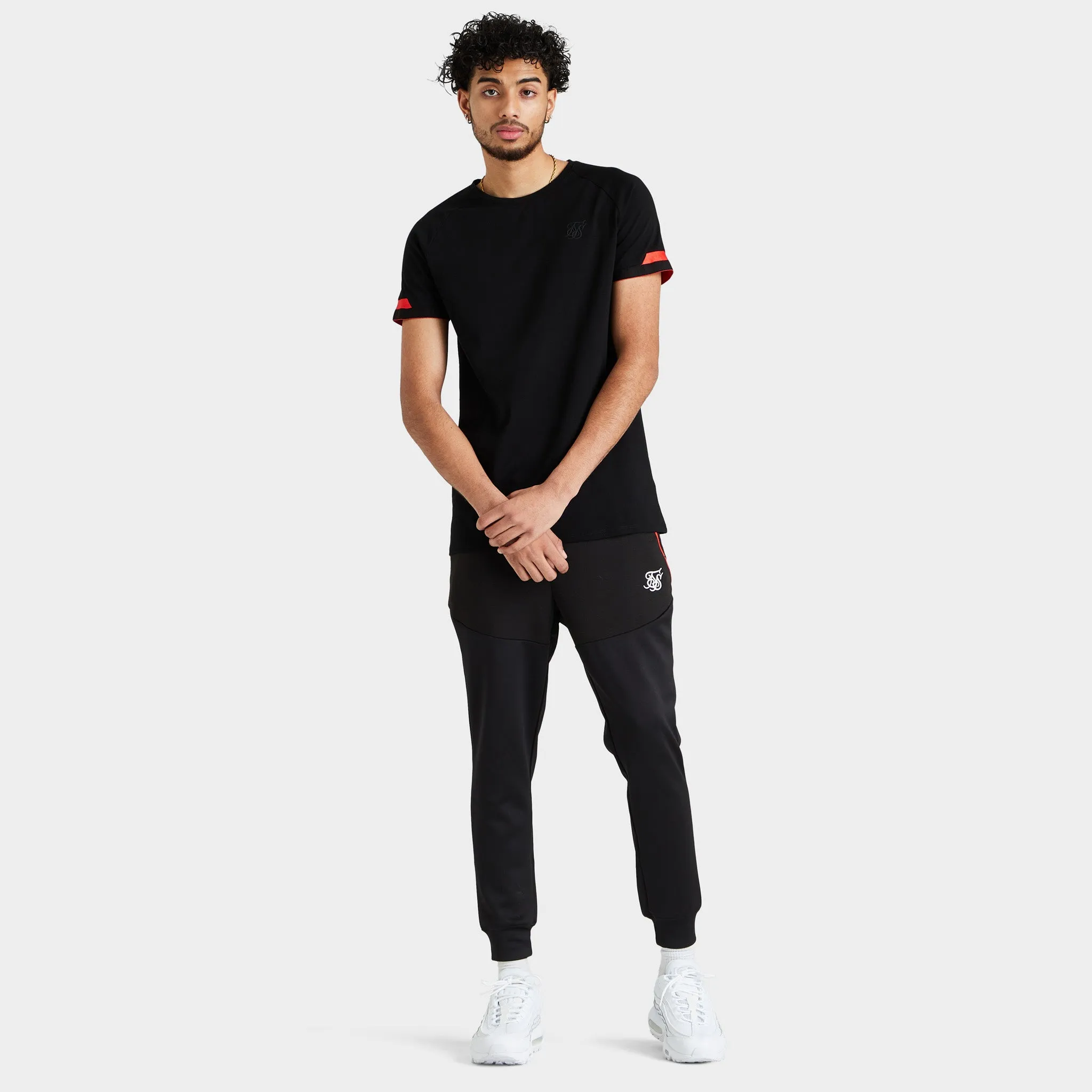 SikSilk Covert Function Pants Black / Red sold by JD Sports