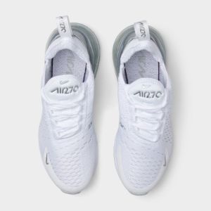 Nike Women's Air Max 270 White / Metallic Platinum - Pure Platinum sold by JD Sports