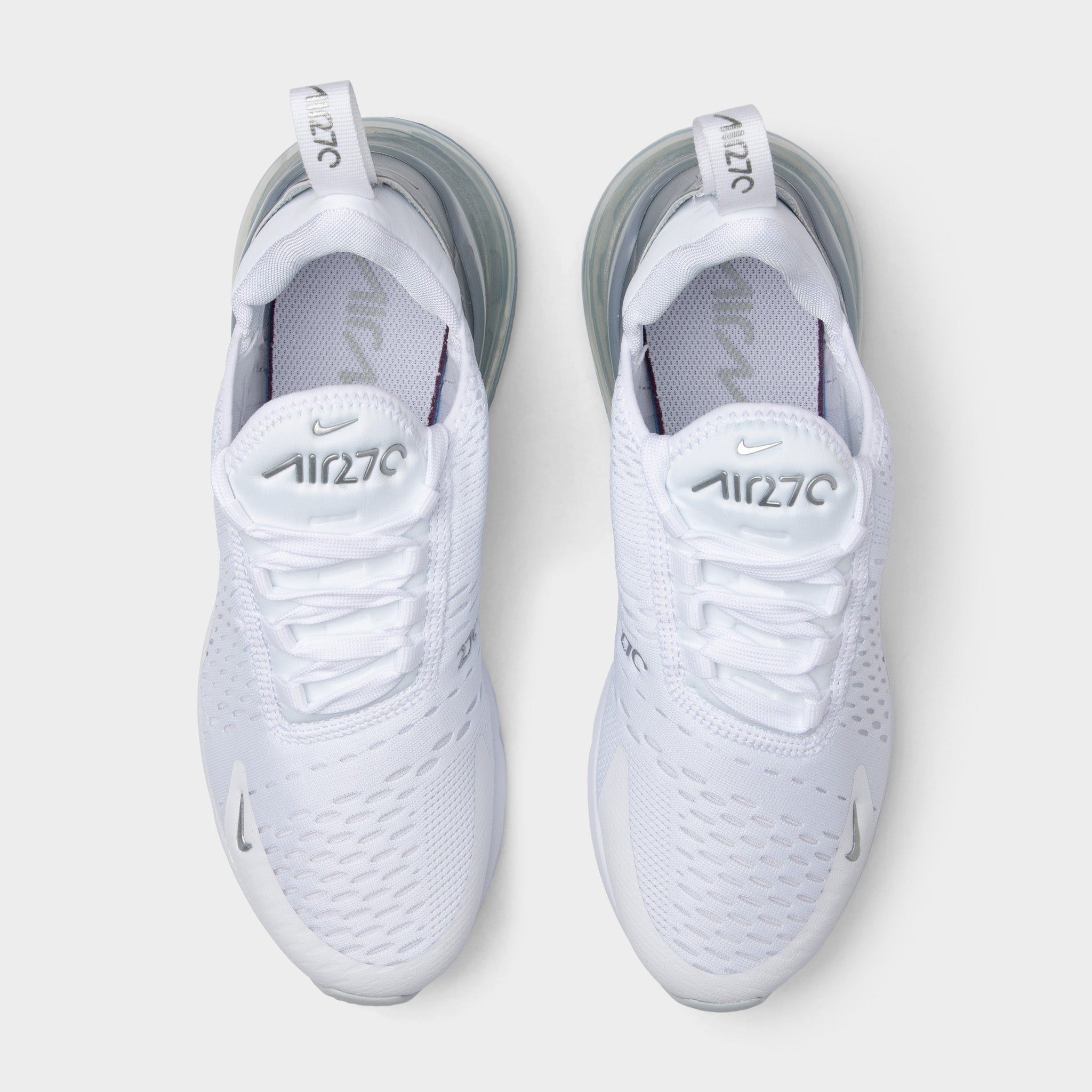 Nike Women's Air Max 270 White / Metallic Platinum - Pure Platinum sold by JD Sports product image thumbnail 4