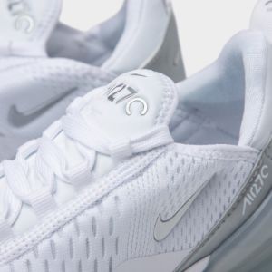 Nike Women's Air Max 270 White / Metallic Platinum - Pure Platinum sold by JD Sports