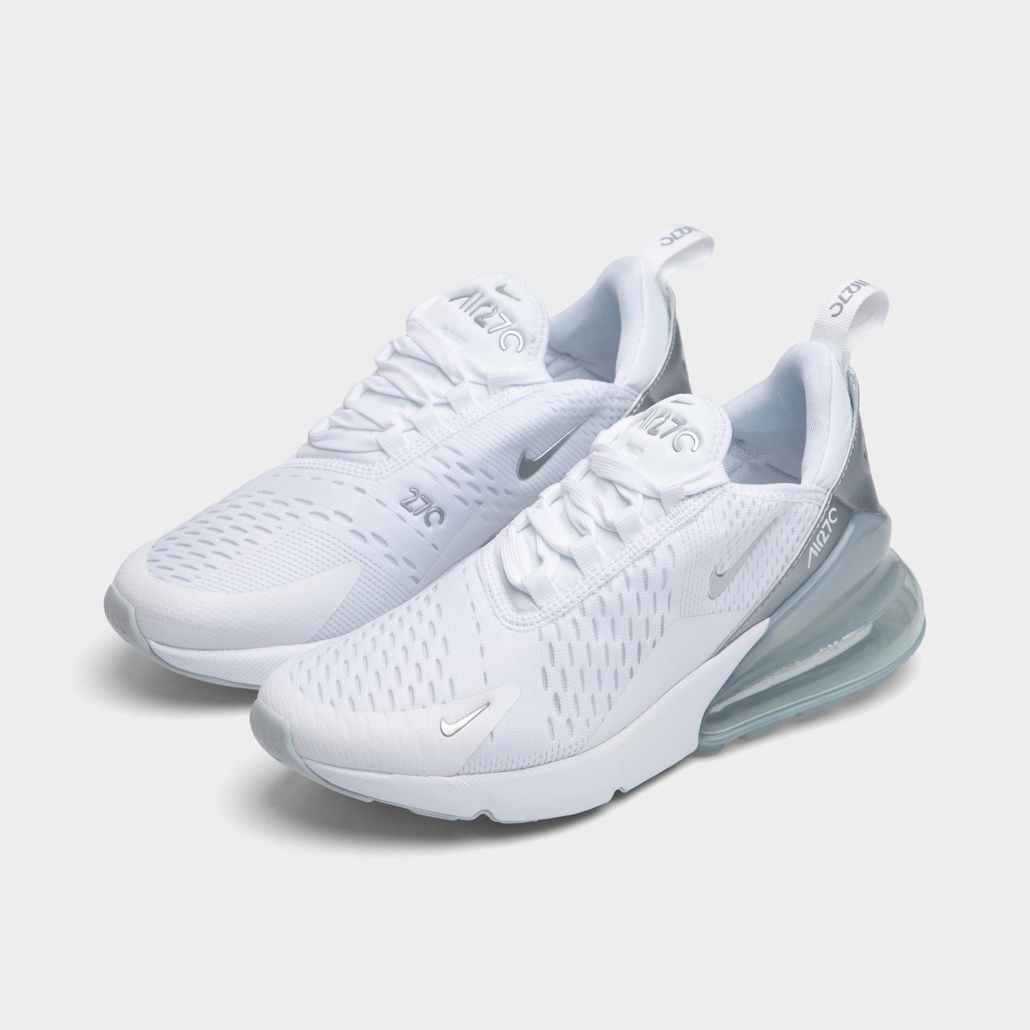 Nike Women's Air Max 270 White / Metallic Platinum - Pure Platinum sold by JD Sports product image thumbnail 2