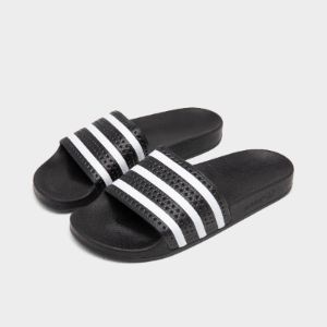 adidas Originals Adilette Slides Core Black / White - Core Black sold by JD Sports