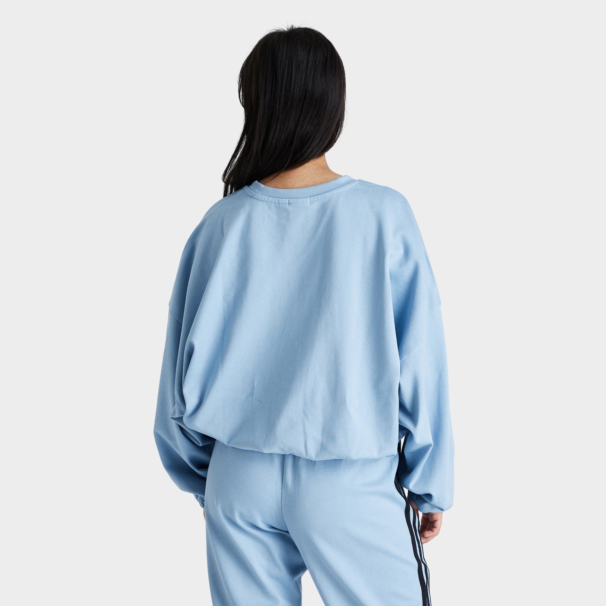 adidas Originals Women's Triple Trefoil Crewneck / Ambient Sky sold by JD Sports product image thumbnail 2