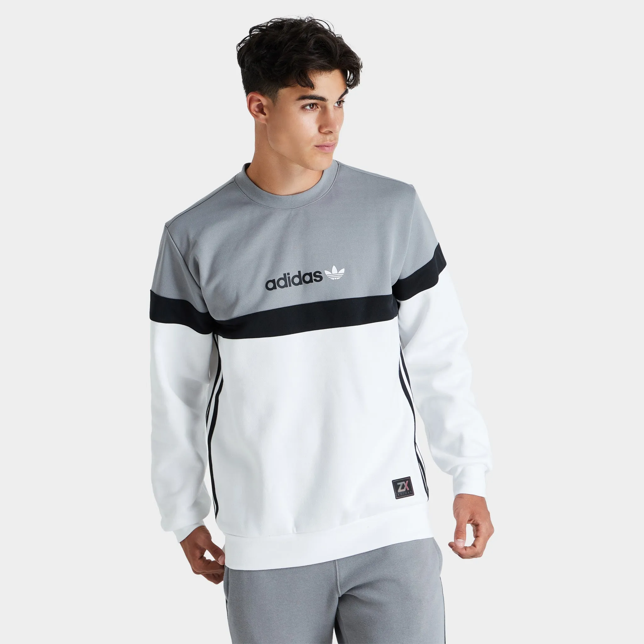 adidas Originals Nutasca Crewneck Grey / Black - White sold by JD Sports