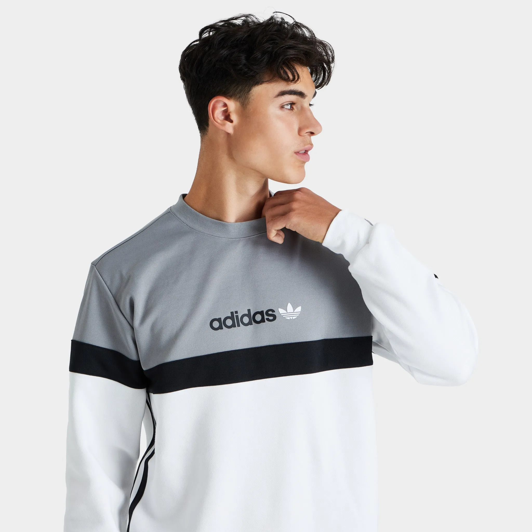 adidas Originals Nutasca Crewneck Grey / Black - White sold by JD Sports product image thumbnail 3