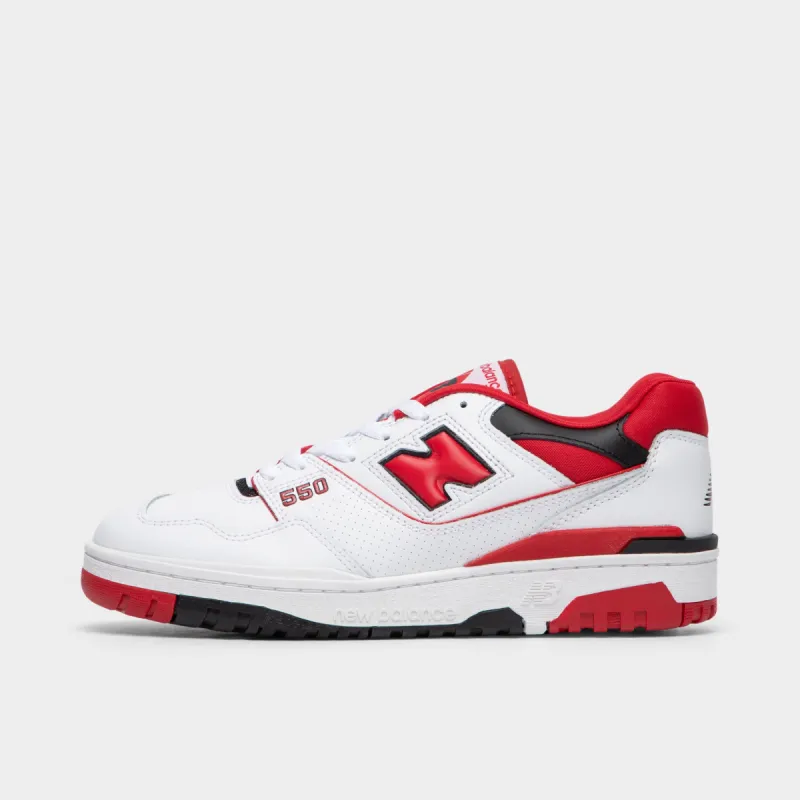 New Balance BB550 White / Team Red sold by JD Sports