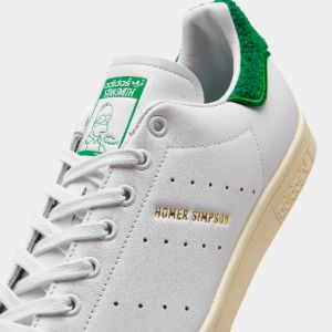 adidas Originals Stan Smith Homer Simpson Cloud White / Green - Cream White sold by JD Sports