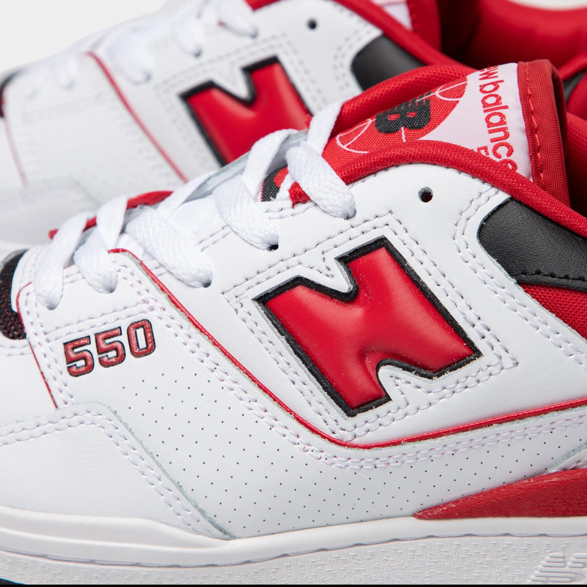 New Balance BB550 White / Team Red sold by JD Sports product image thumbnail 3