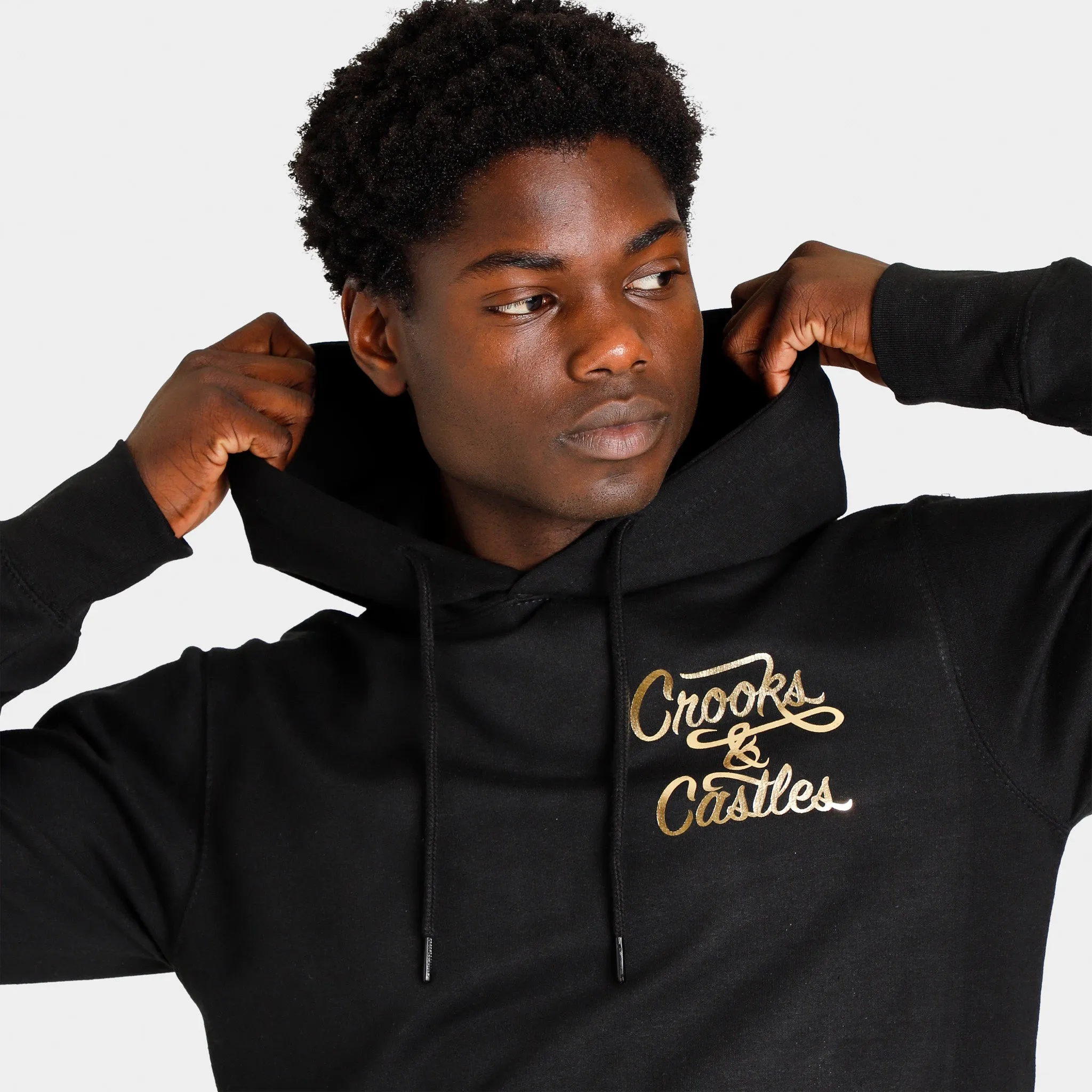 Crooks & Castles Half Way Pullover Hoodie / Blac sold by JD Sports product image thumbnail 3