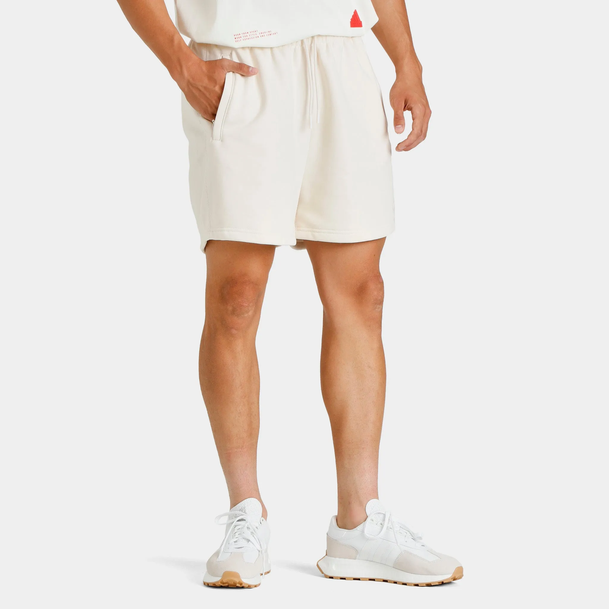 adidas Originals Adicolor Trefoil Shorts / Wonder White sold by JD Sports