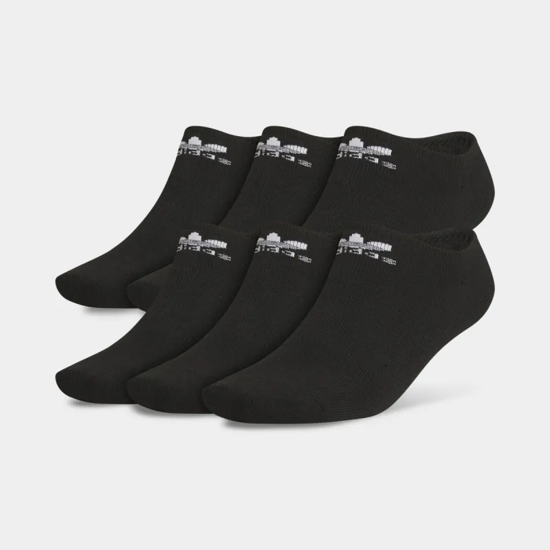 adidas Originals Trefoil No Show Socks (6 Pack) Black / White sold by JD Sports
