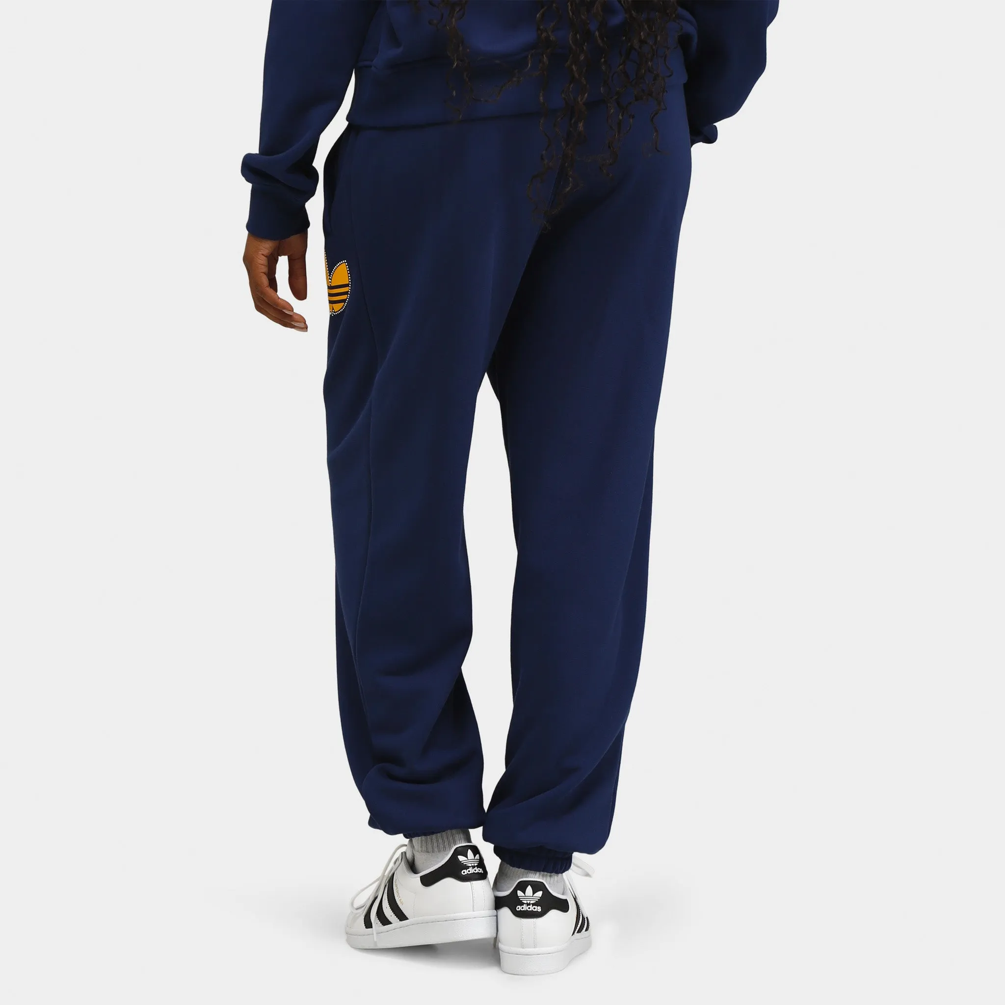 adidas Women's Pearl Trefoil Cuffed Sweatpants / Dark Blue sold by JD Sports product image thumbnail 2