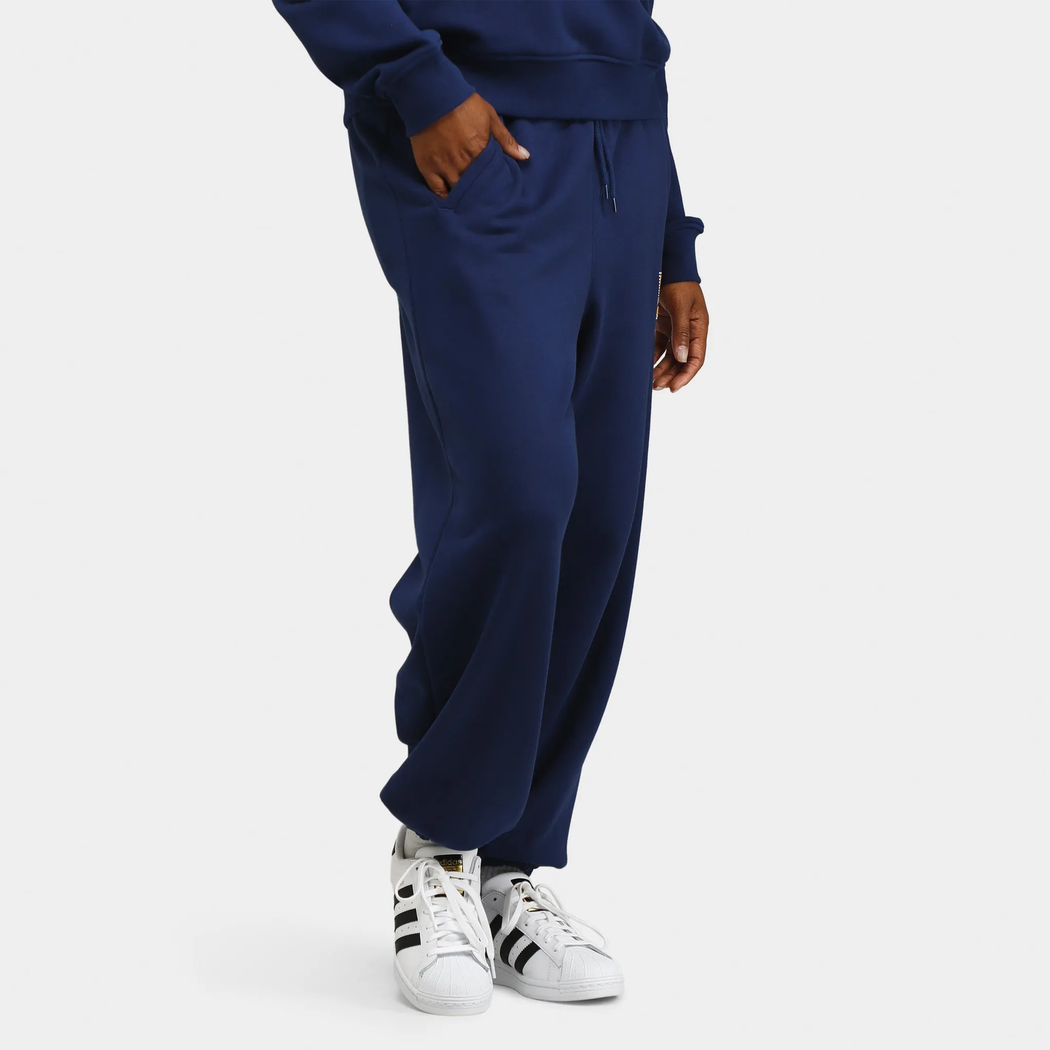 adidas Women's Pearl Trefoil Cuffed Sweatpants / Dark Blue sold by JD Sports product image thumbnail 3