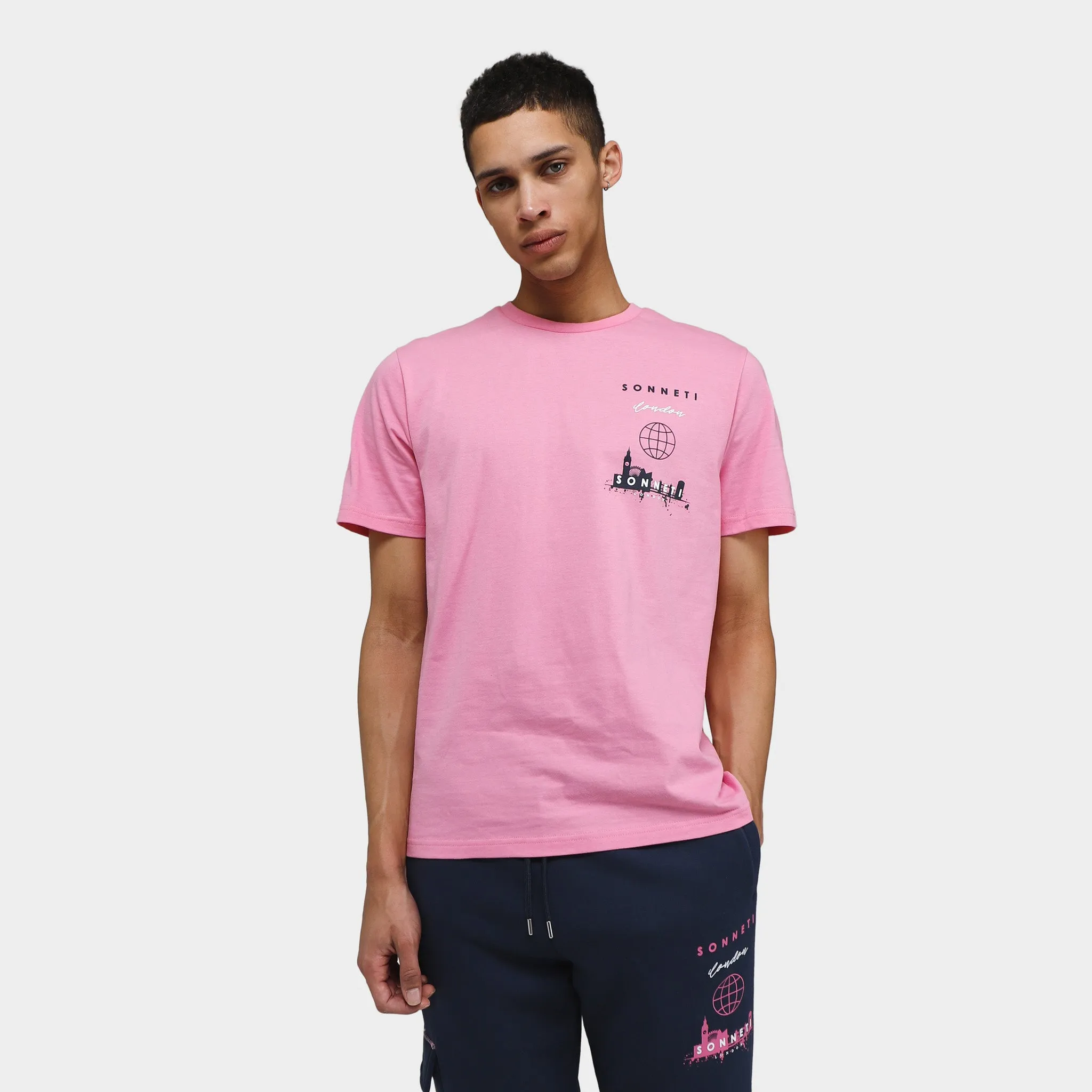 Sonneti Stack Logo T-shirt / Sachet Pink sold by JD Sports