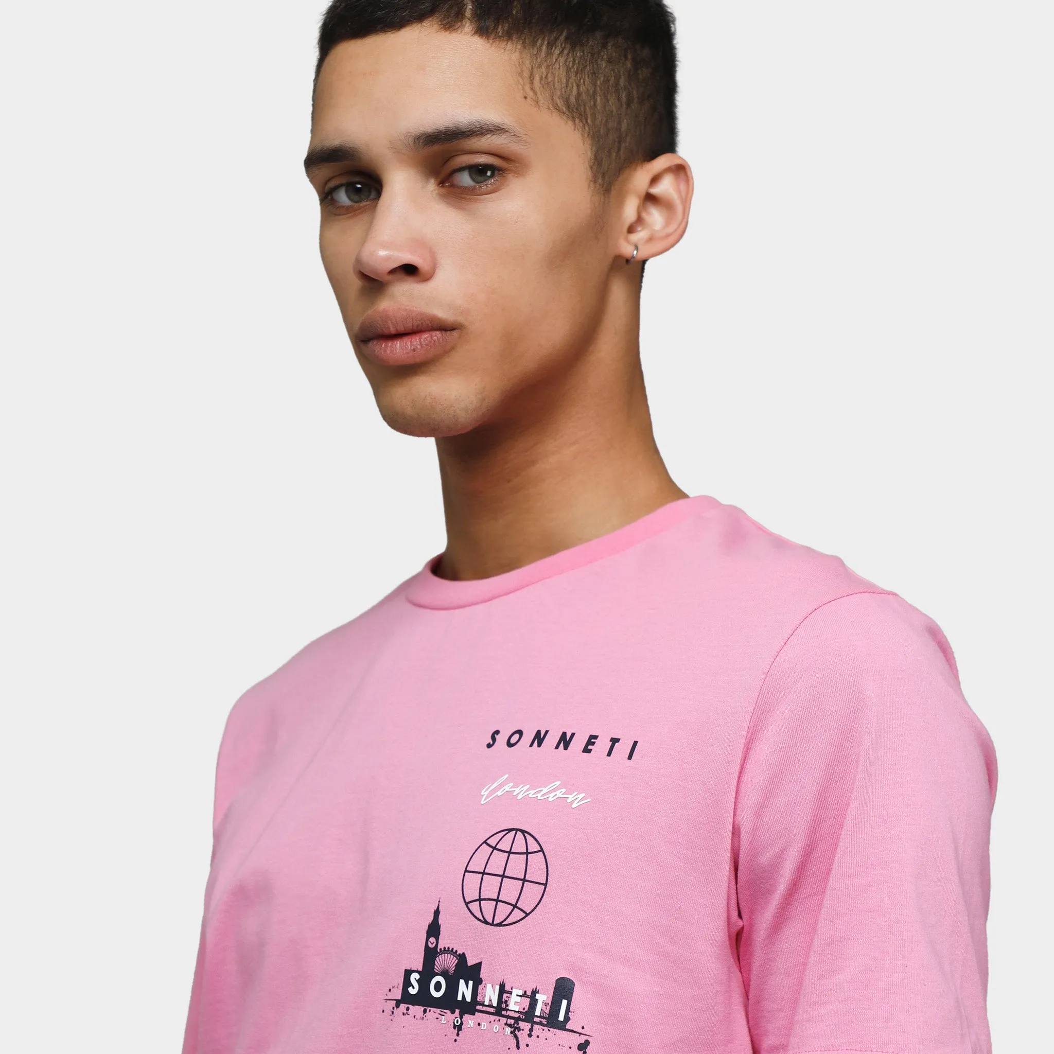 Sonneti Stack Logo T-shirt / Sachet Pink sold by JD Sports product image thumbnail 3