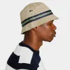 Lacoste Organic Cotton Stripe Band Bucket Hat / Brown sold by JD Sports