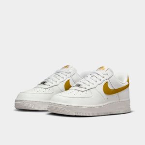 Nike Women's Air Force 1 '07 SE Summit White / Bronzine - Metallic Silver sold by JD Sports