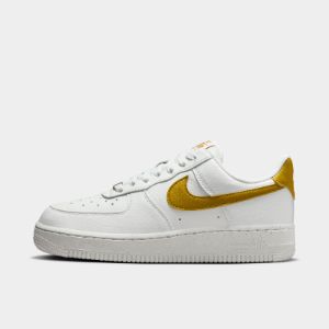 Nike Women's Air Force 1 '07 SE Summit White / Bronzine - Metallic Silver sold by JD Sports