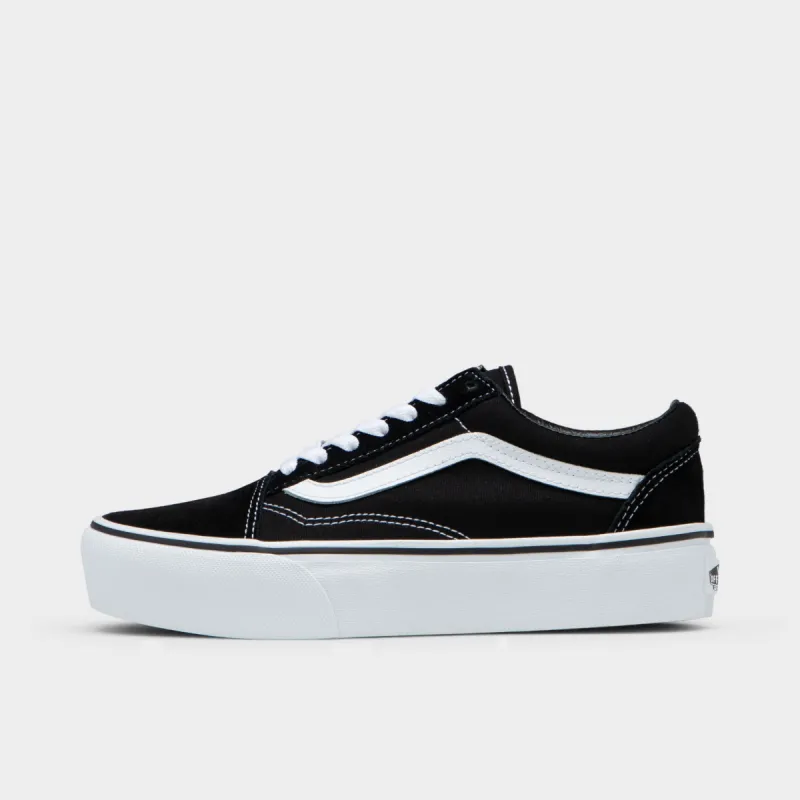 Vans Old Skool Platform Black / White sold by JD Sports