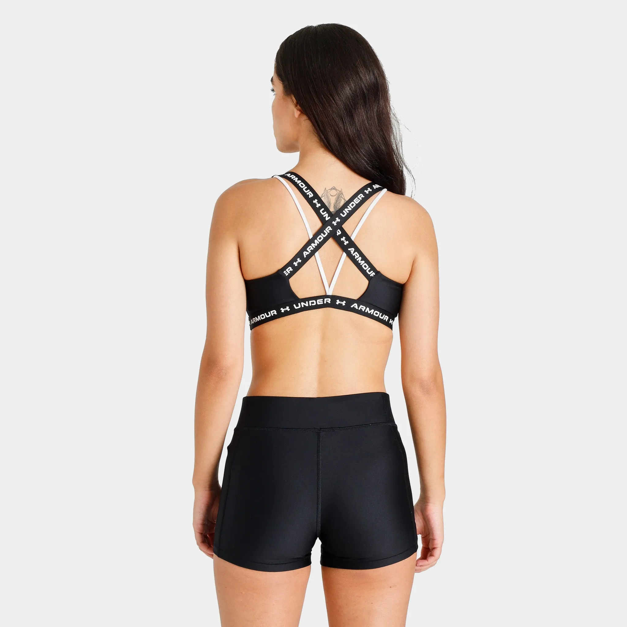 Under Armour Women’s UA Crossback Low Sports Bra Black / White sold by JD Sports product image thumbnail 2