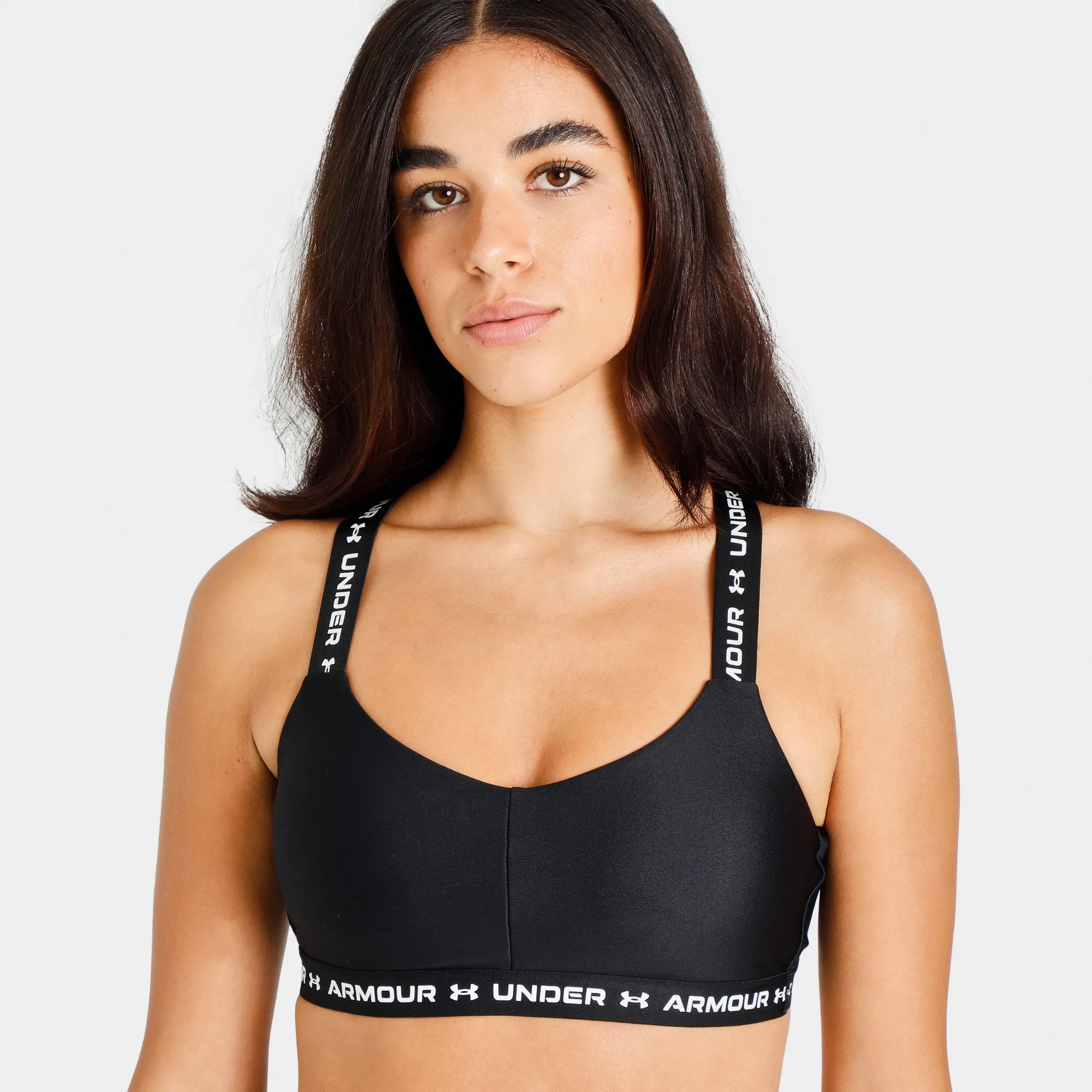 Under Armour Women’s UA Crossback Low Sports Bra Black / White sold by JD Sports product image thumbnail 4