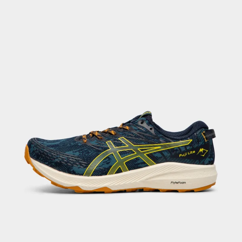 ASICS Fuji Lite 3 Ink Teal / Golden Yellow sold by JD Sports