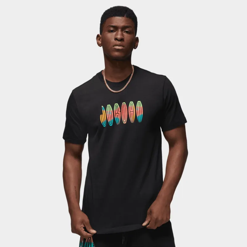Jordan Flight MVP T-shirt Black / New Emerald - Infrared 23 made by Jordan