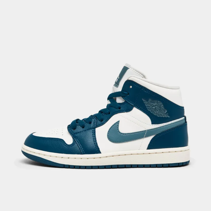 Jordan Women's 1 Mid Sky J French Blue / Sail - Ozone Blue sold by JD Sports