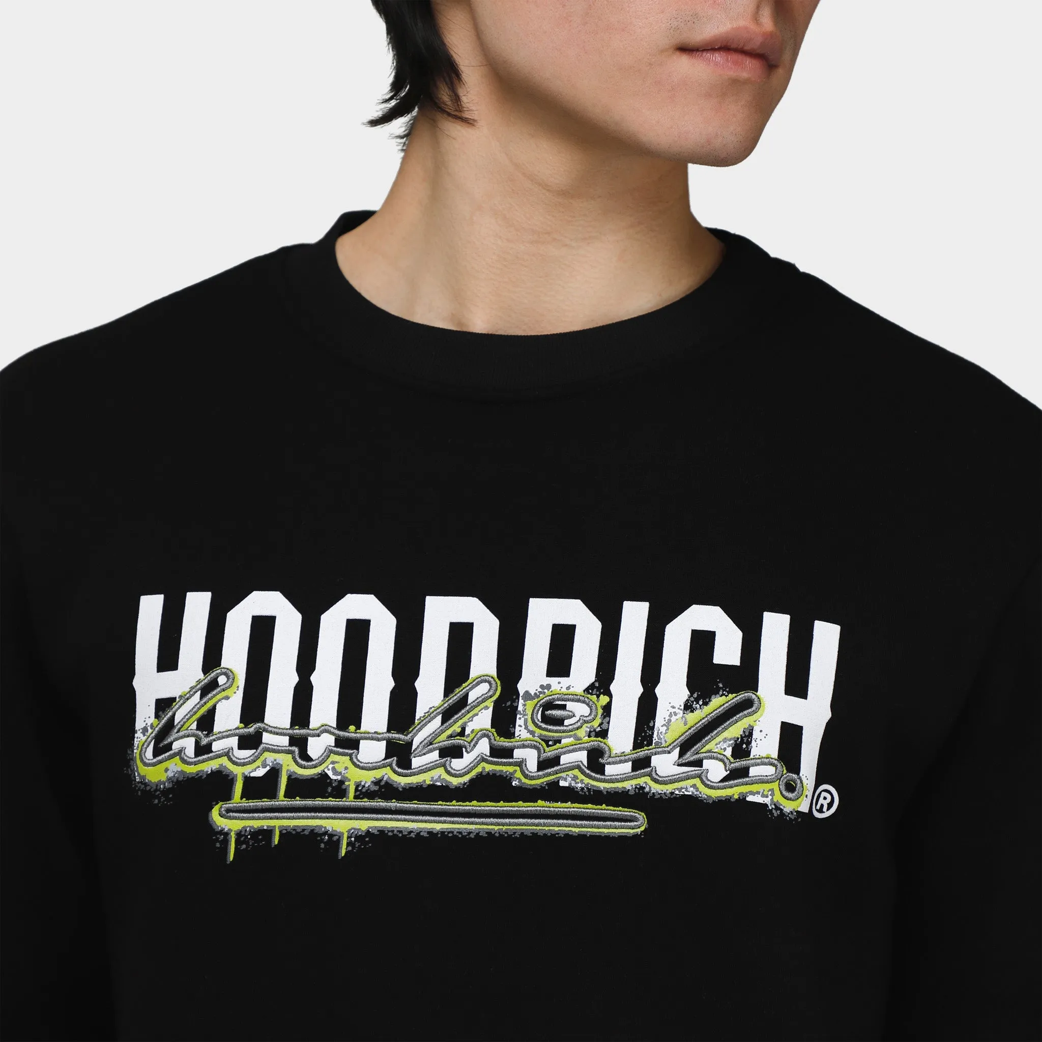 Hoodrich Splatter Crewneck Black / White - Evening Primrose sold by JD Sports product image thumbnail 4