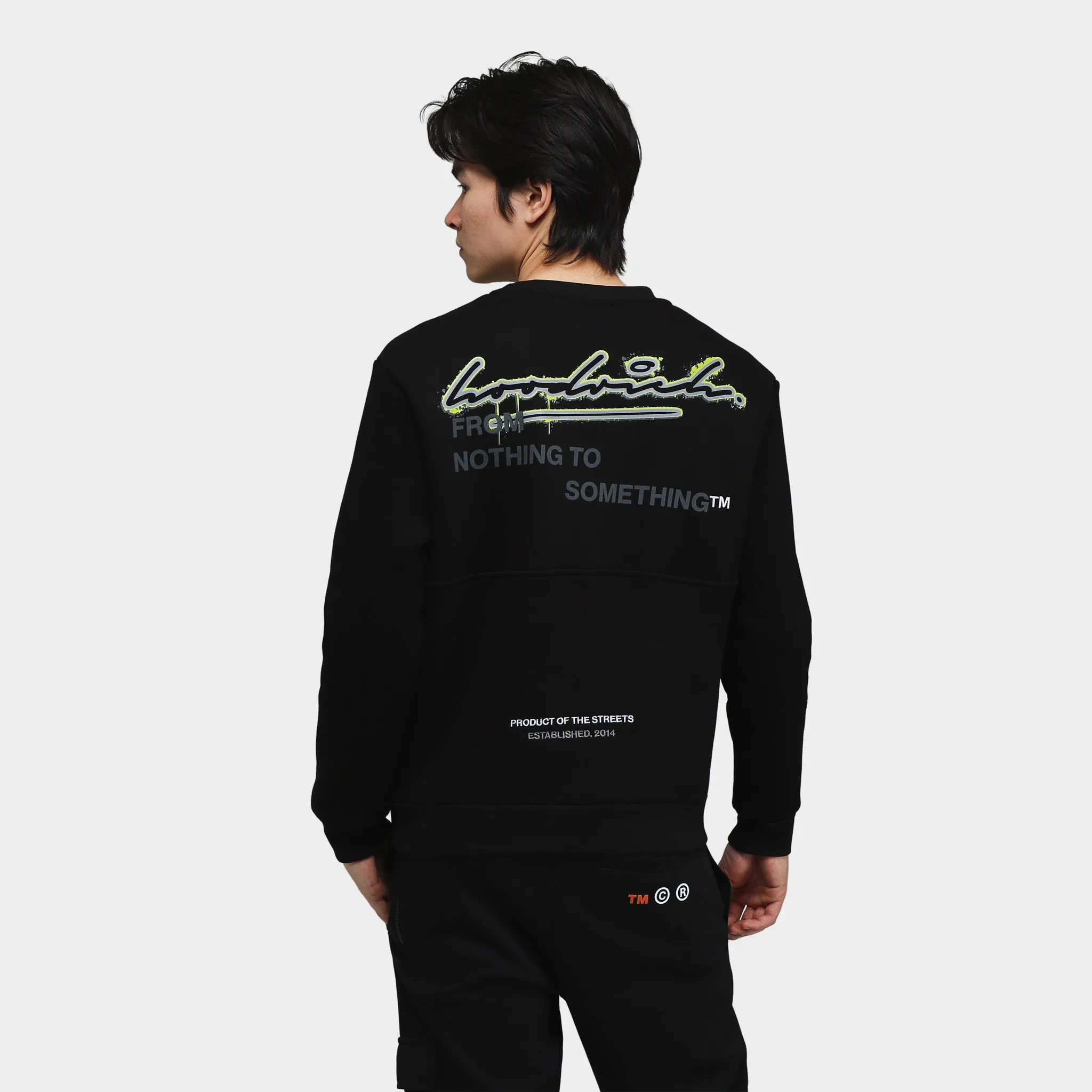 Hoodrich Splatter Crewneck Black / White - Evening Primrose sold by JD Sports product image thumbnail 2