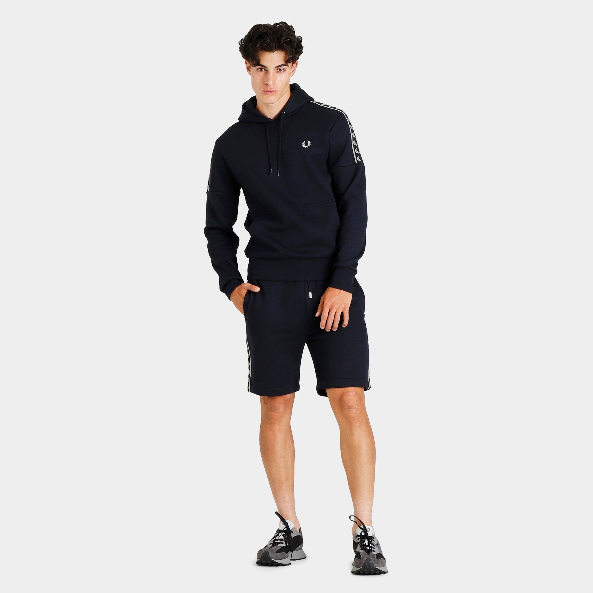 Fred Perry Panelled Taped Pullover Hoodie / Navy sold by JD Sports product image thumbnail 5