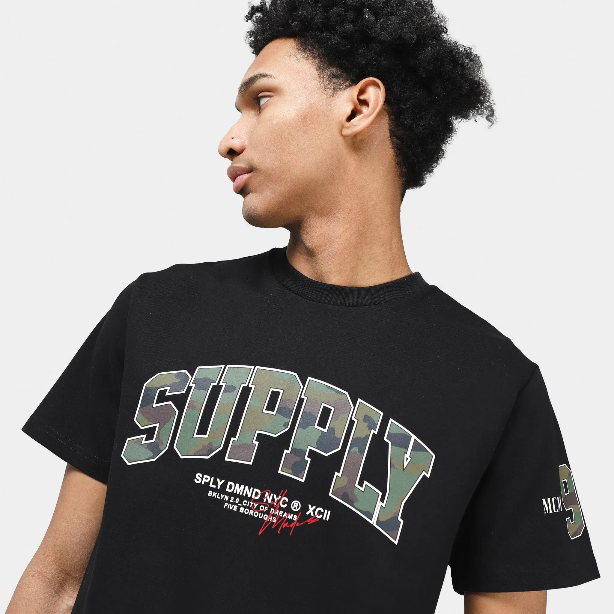 Supply & Demand Ring Camo T-shirt / Black sold by JD Sports product image thumbnail 3
