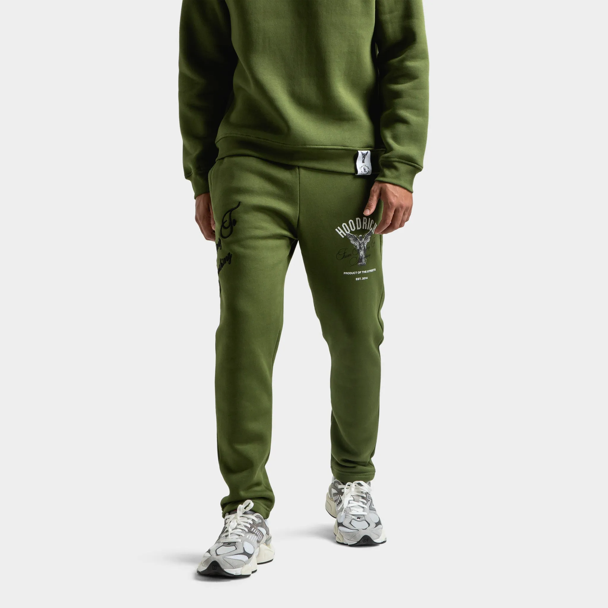 Hoodrich Vital Joggers Chive / White - Black sold by JD Sports