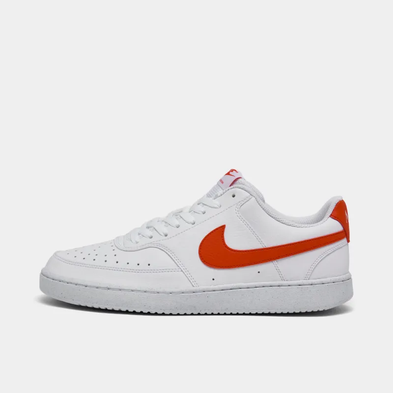 Nike Court Vision Low Next Nature White / Picante Red sold by JD Sports