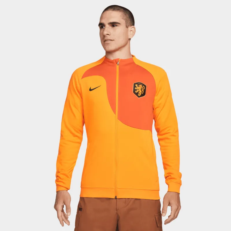 Nike Royal Dutch Football Association Academy Pro Anthem Dri-FIT Jacket Orange Peel / Campfire Orange - Black sold by JD Sports