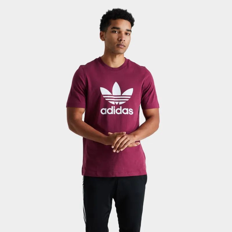 adidas Originals Adicolor Trefoil T-shirt Victory Crimson / White sold by JD Sports