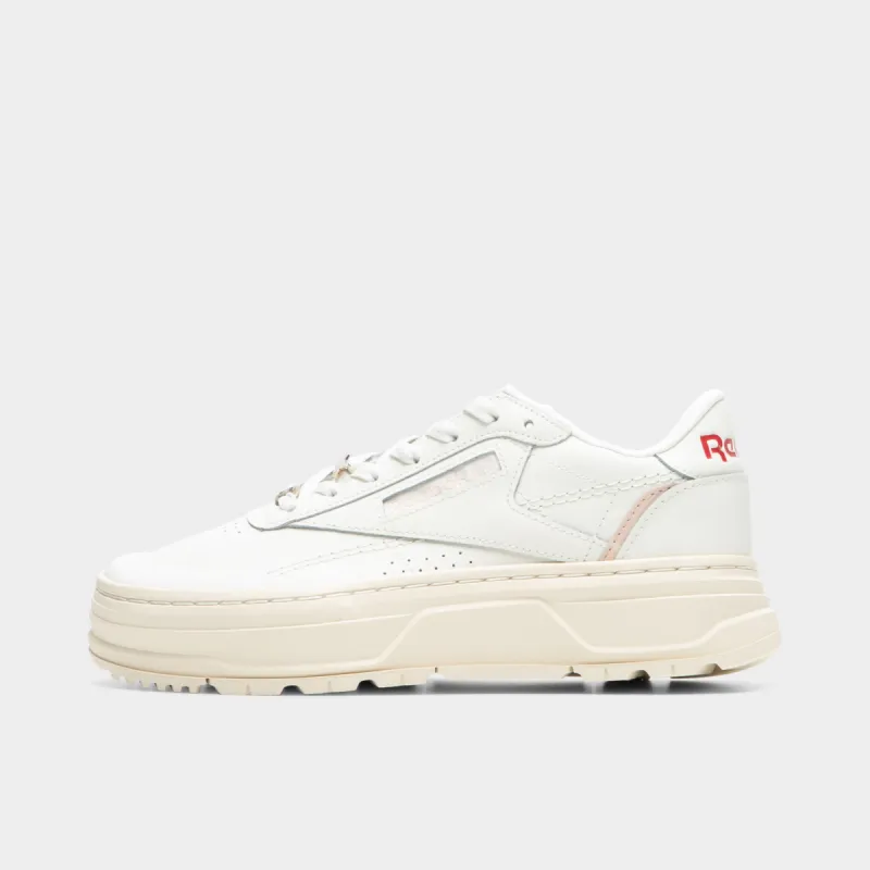 Reebok Women’s Club C Double Geo Chalk / Alabaster - Soft Ecru sold by JD Sports