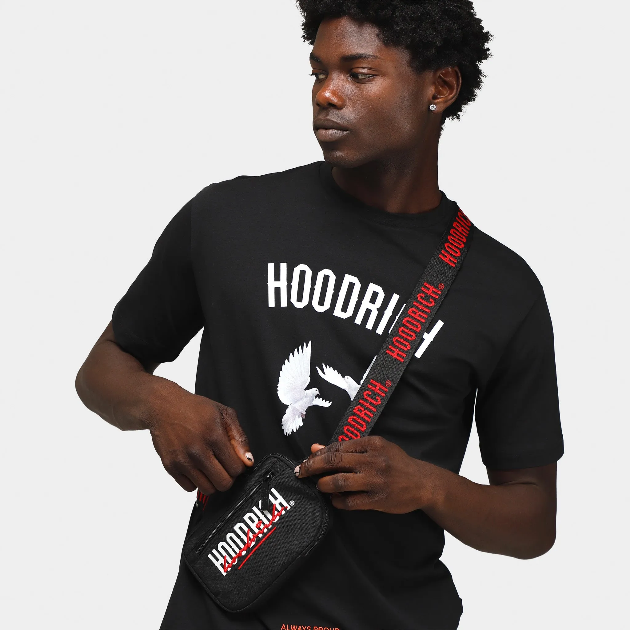 Hoodrich OG Blend Clip Mini Bag Black / White - Red | Parallel