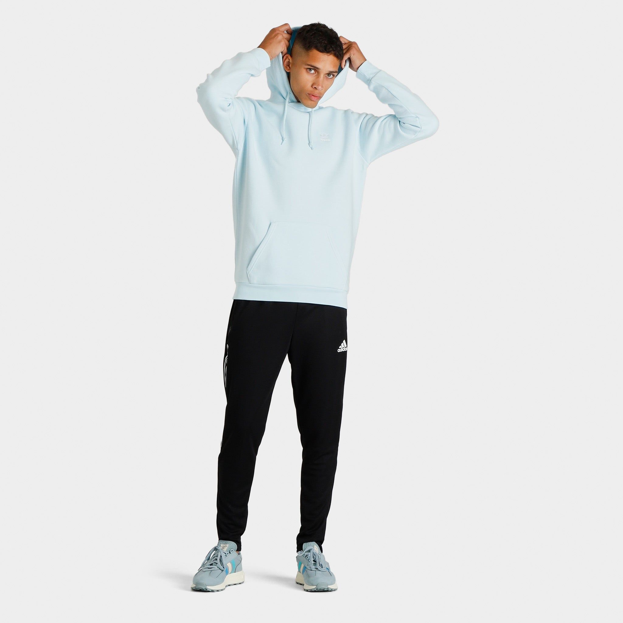 adidas Adicolor Essentials Trefoil Pullover Hoodie / Almost Blue sold by JD Sports product image thumbnail 5