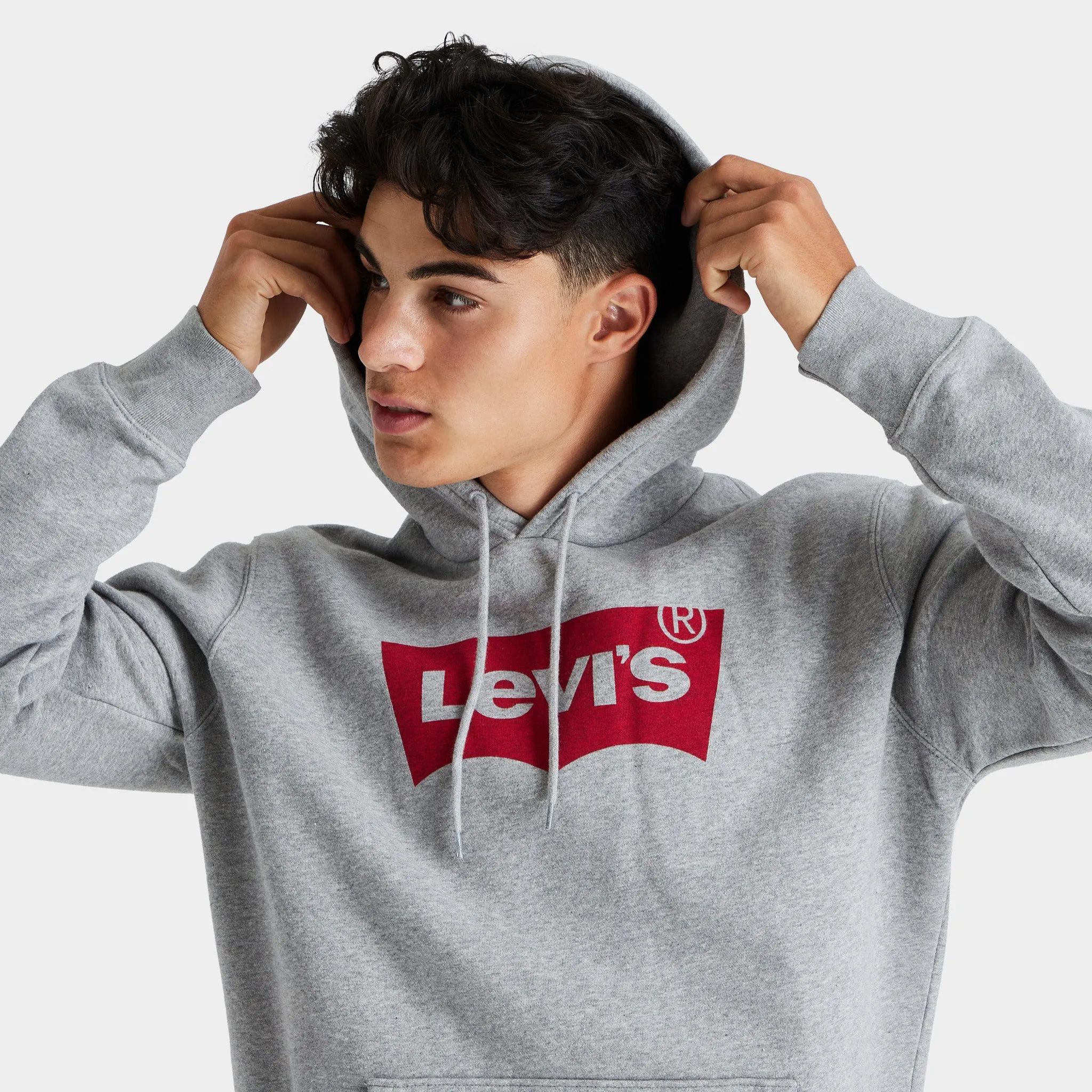 Levi's Type 3 Graphic Pullover Hoodie / Heather Gray sold by JD Sports product image thumbnail 3
