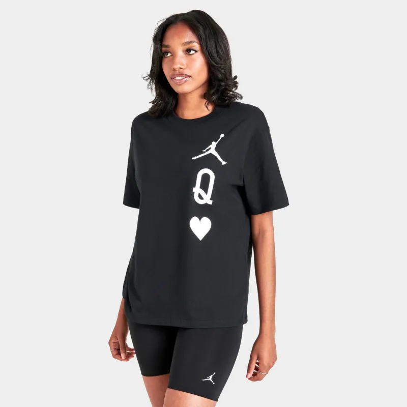 Jordan Women's Queen of Hearts T-shirt / Black sold by JD Sports