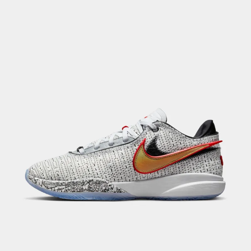 Nike LeBron 20 White / Metallic Gold - Black sold by JD Sports
