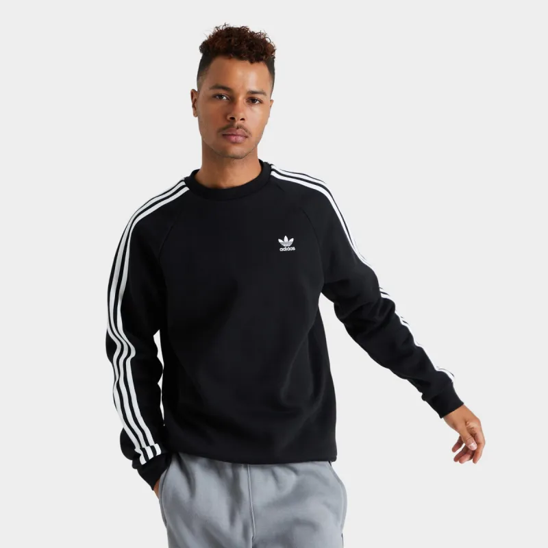 adidas Originals Adicolor Classics 3-Stripes Crewneck / Black sold by JD Sports