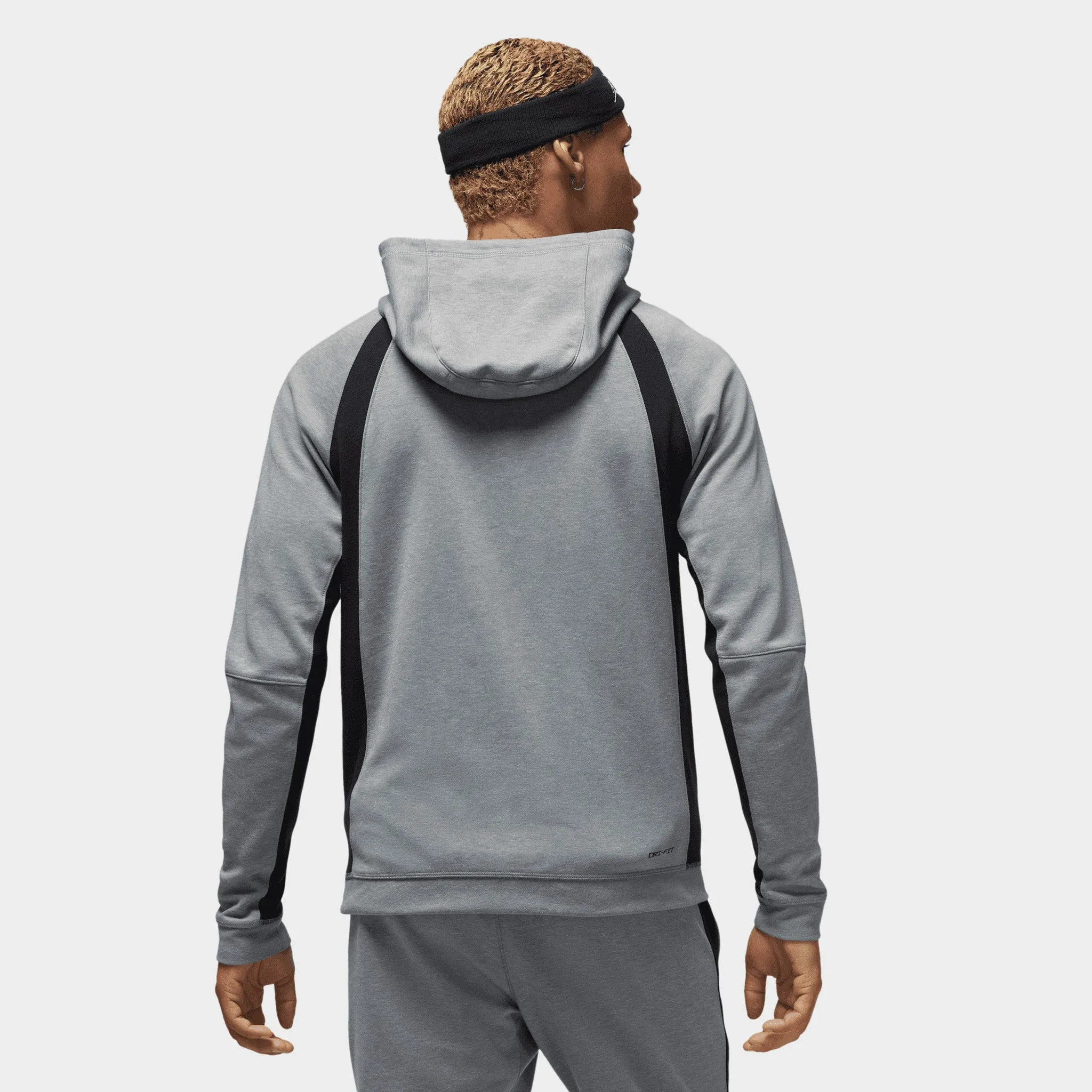 Jordan Dri-FIT Sport Air Full Zip Hoodie Carbon Heather / Black - Black sold by JD Sports product image thumbnail 2