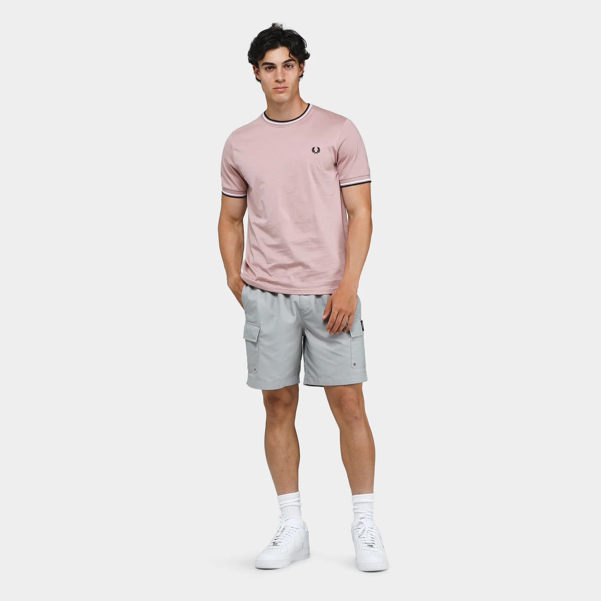 Fred Perry Twin Tipped T-shirt Dusty Rose Pink / Black sold by JD Sports product image thumbnail 5